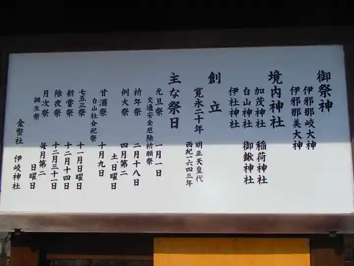 伊岐神社の歴史