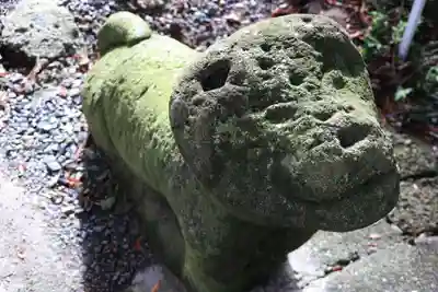 阿久津「田村神社」(郡山市阿久津町)旧社名:伊豆箱根三嶋三社の狛犬