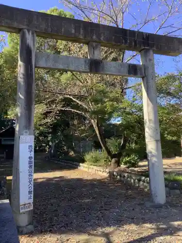 神明社（宮浦）の鳥居