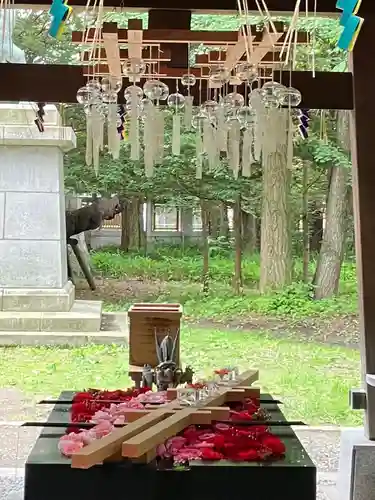 帯廣神社の手水