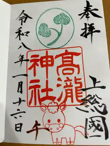 高瀧神社の{uncategorized: "未分類", other: "その他", undefined: "問題あり", building: "その他建物", grave: "お墓", sacred_gate: "鳥居", guardian: "狛犬", statue: "像", buddha: "仏像", history: "歴史", nature: "自然", garden: "庭園", animal: "動物", pagoda: "塔", temizu: "手水舎", mountain_gate: "山門・神門", sanctuary: "本殿・本堂", subordinate: "末社・摂社", art: "芸術", scenery: "景色", jizo: "地蔵", ema: "絵馬", goshuin: "御朱印", omikuji: "おみくじ", items: "授与品その他", amulet: "お守り", goshuincho: "御朱印帳", eats: "食事", festival: "お祭り", votive_dance: "神楽", shichigosan: "七五三参", wedding: "結婚式", experience: "体験その他", initially: "初詣", around: "周辺", anti_infection: "感染症対策"}