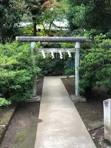 鳩森八幡神社の鳥居