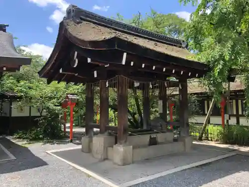 平野神社の手水舎