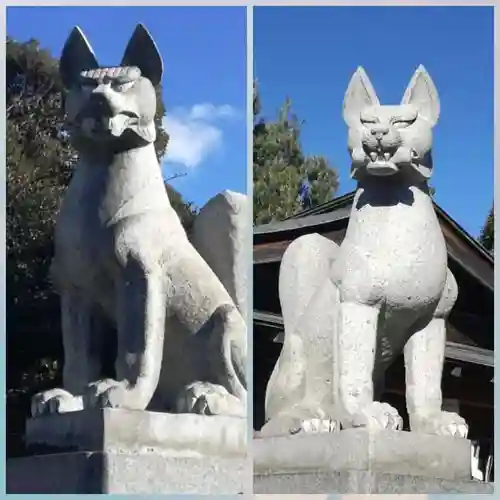 一瓶塚稲荷神社の狛犬