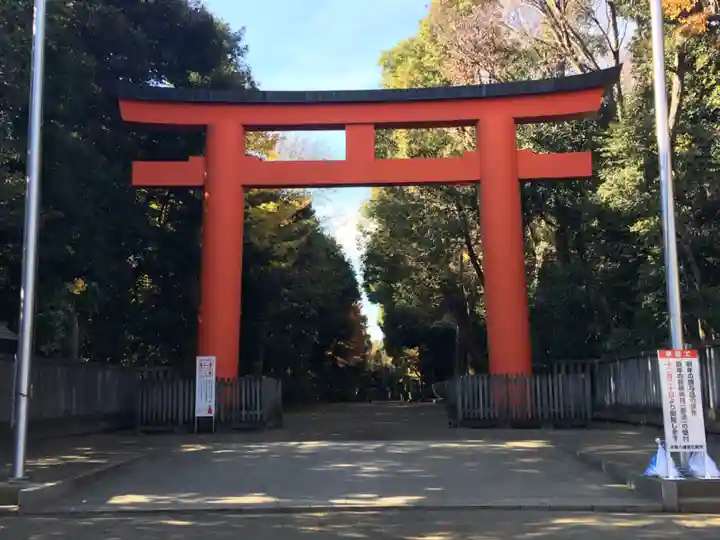 井草八幡宮の鳥居