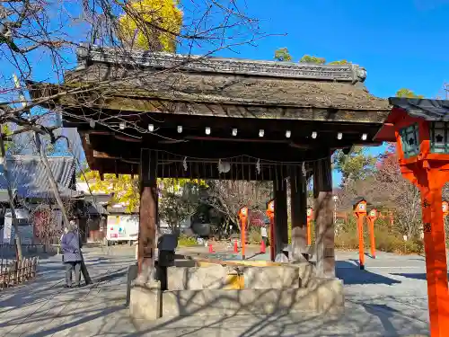 平野神社の手水舎