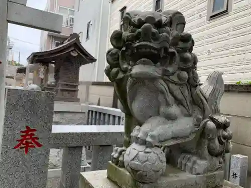 荻窪白山神社の狛犬