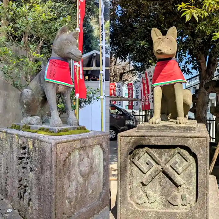 王子稲荷神社の狛犬