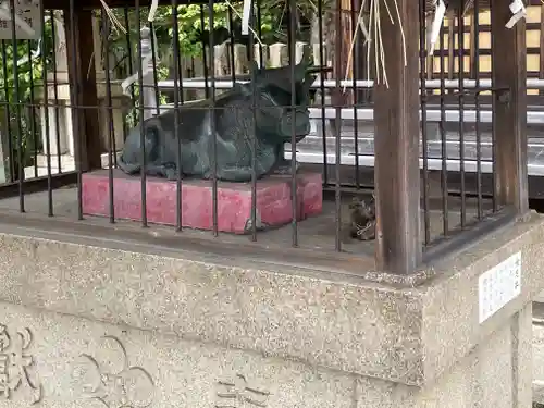 休天神社の狛犬