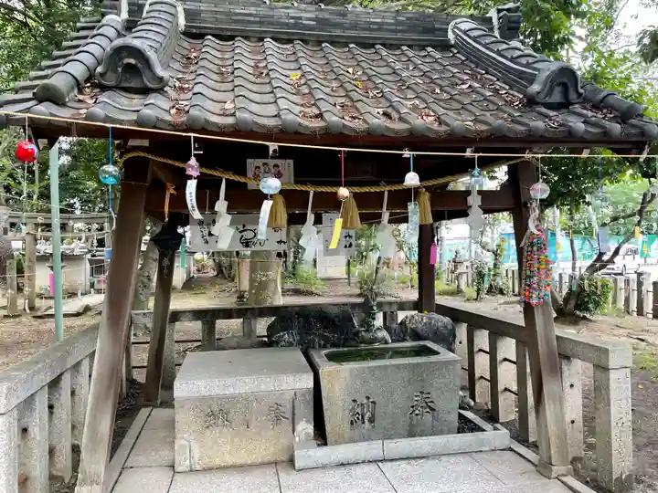 蜂田神社の手水舎