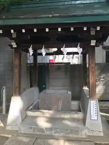 穏田神社の手水舎