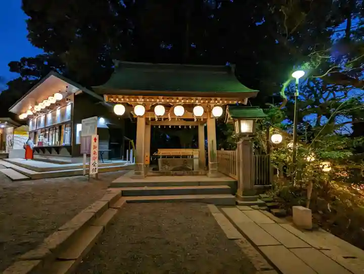 検見川神社の手水舎