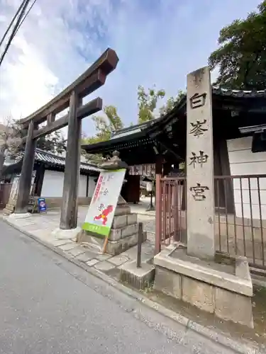 白峯神宮の鳥居