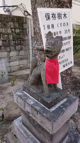 水鏡天満宮の狛犬