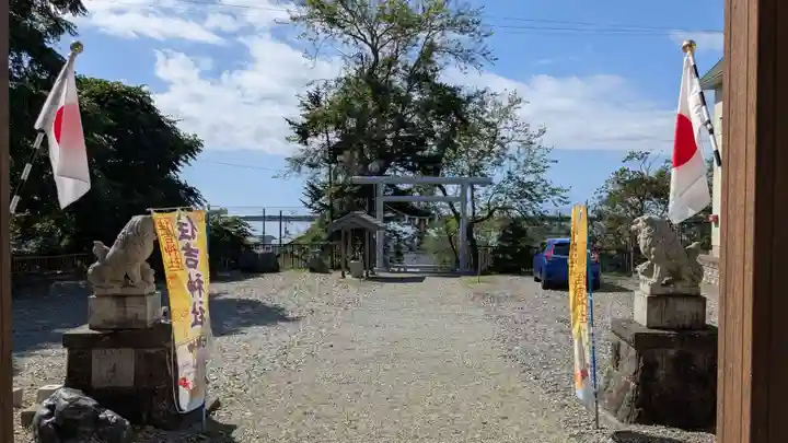 様似住吉神社の庭園