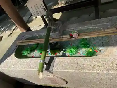 新田神社の手水舎