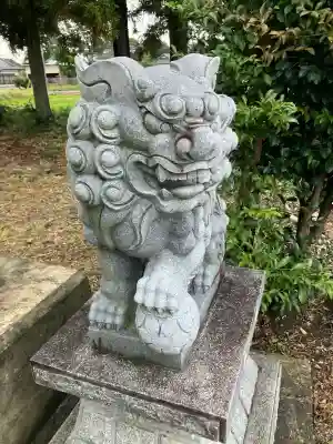 下中野温泉神社の狛犬