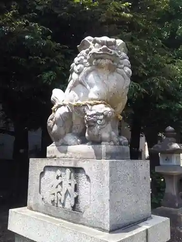 竹塚神社の狛犬