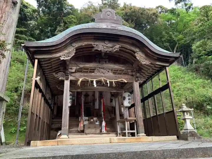 宇波西神社の本殿・本堂