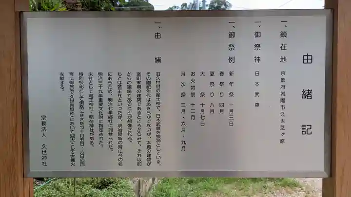 久世神社(京都府)