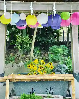 東海市熊野神社の手水舎