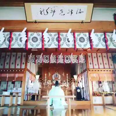 七重浜海津見神社の本殿・本堂