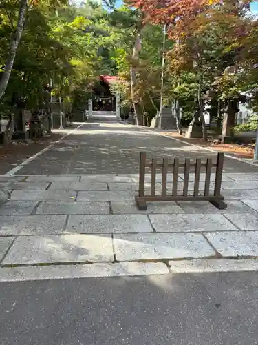 遠軽神社の庭園