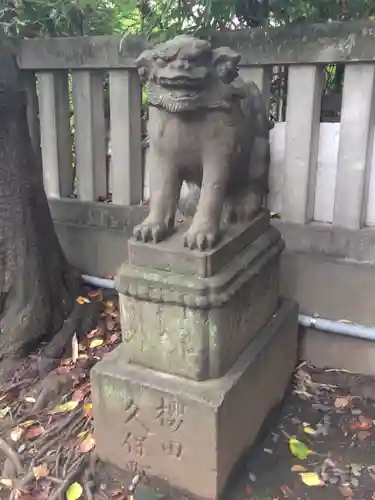 櫻田神社の狛犬