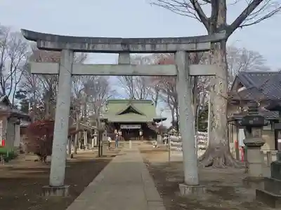上町氷川神社の鳥居