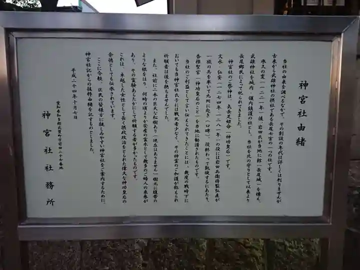 神宮社の歴史