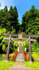 坪沼八幡神社の鳥居