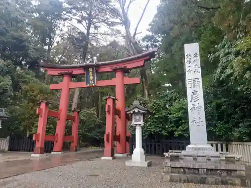 彌彦神社の鳥居