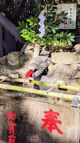 登渡神社の手水舎