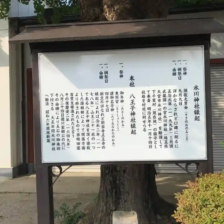 葛飾氷川神社の歴史