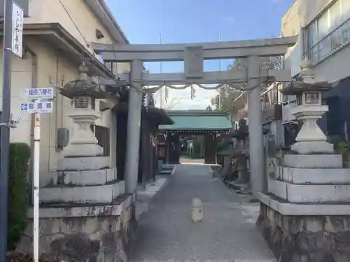 植田八幡宮の鳥居