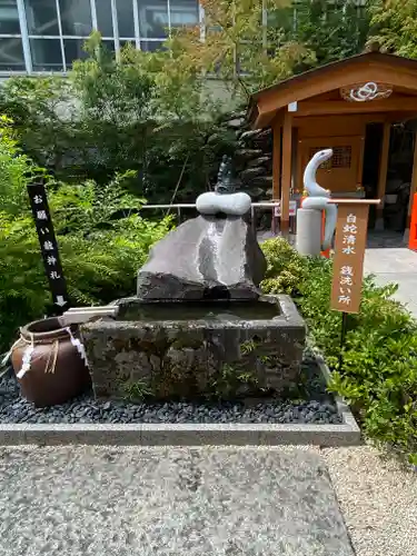 蛇窪神社の手水