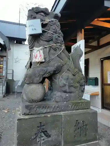 星置神社の狛犬