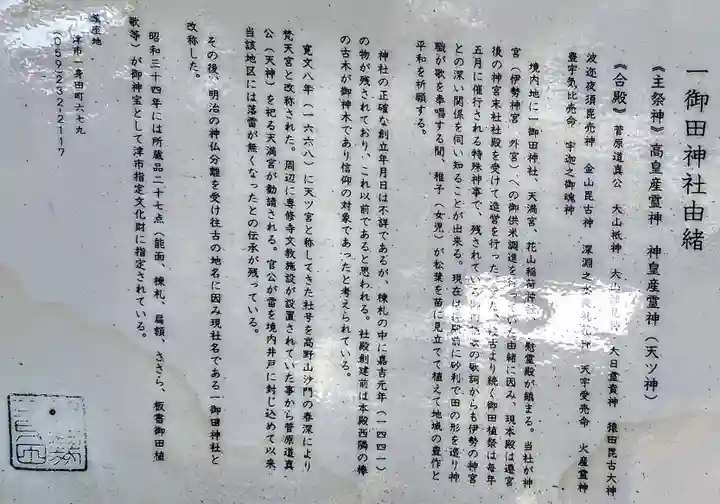 一御田神社の歴史