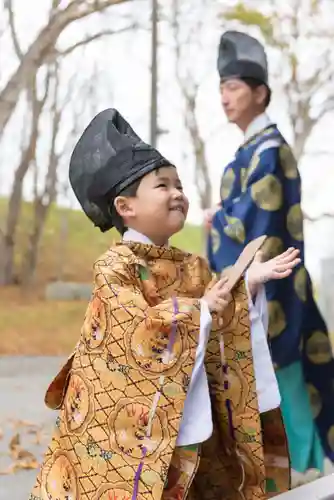 釧路一之宮 厳島神社の七五三参