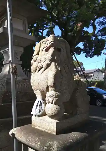 津田八幡神社の狛犬