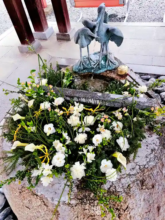 白鷺神社の手水舎