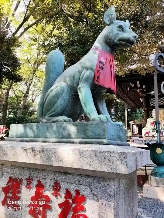 豊川稲荷東京別院の狛犬