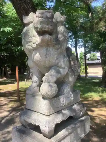 国玉神社・八劔社合殿の狛犬