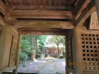 桙衝神社の山門・神門