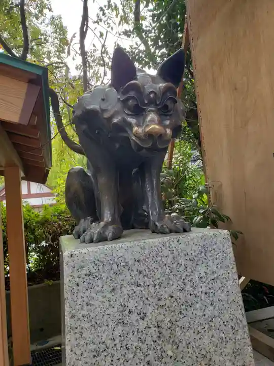 稲毛神社の狛犬