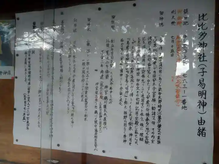 比比多神社(子易明神)(神奈川県)