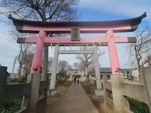 上町氷川神社の鳥居