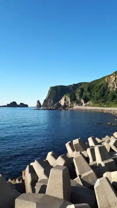 神恵内嚴島神社の景色