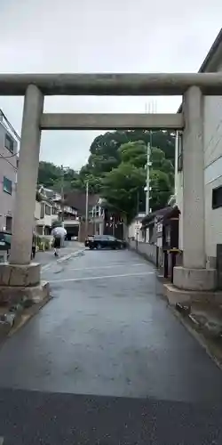 太田杉山神社・横濱水天宮の鳥居