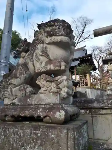 安積國造神社の狛犬